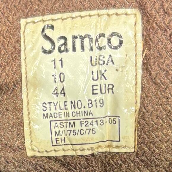 SAMCO Freezewear Brown Leather Steel Toe Work Hunting Boots Men’s 11 - Picture 5 of 8